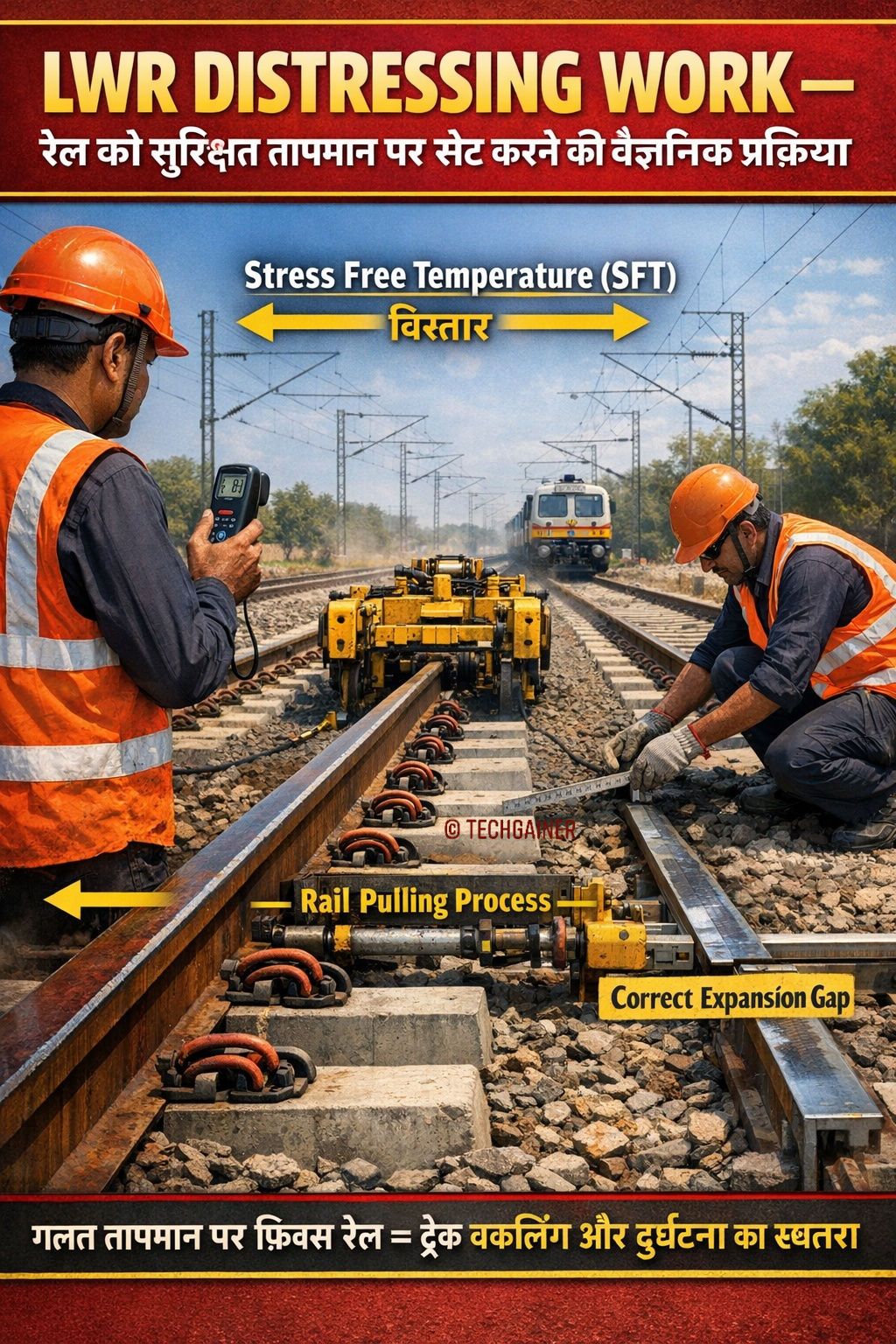 Techgainer - रेलवे ट्रैक में #LWR_Distressing Work क्या... | Facebook