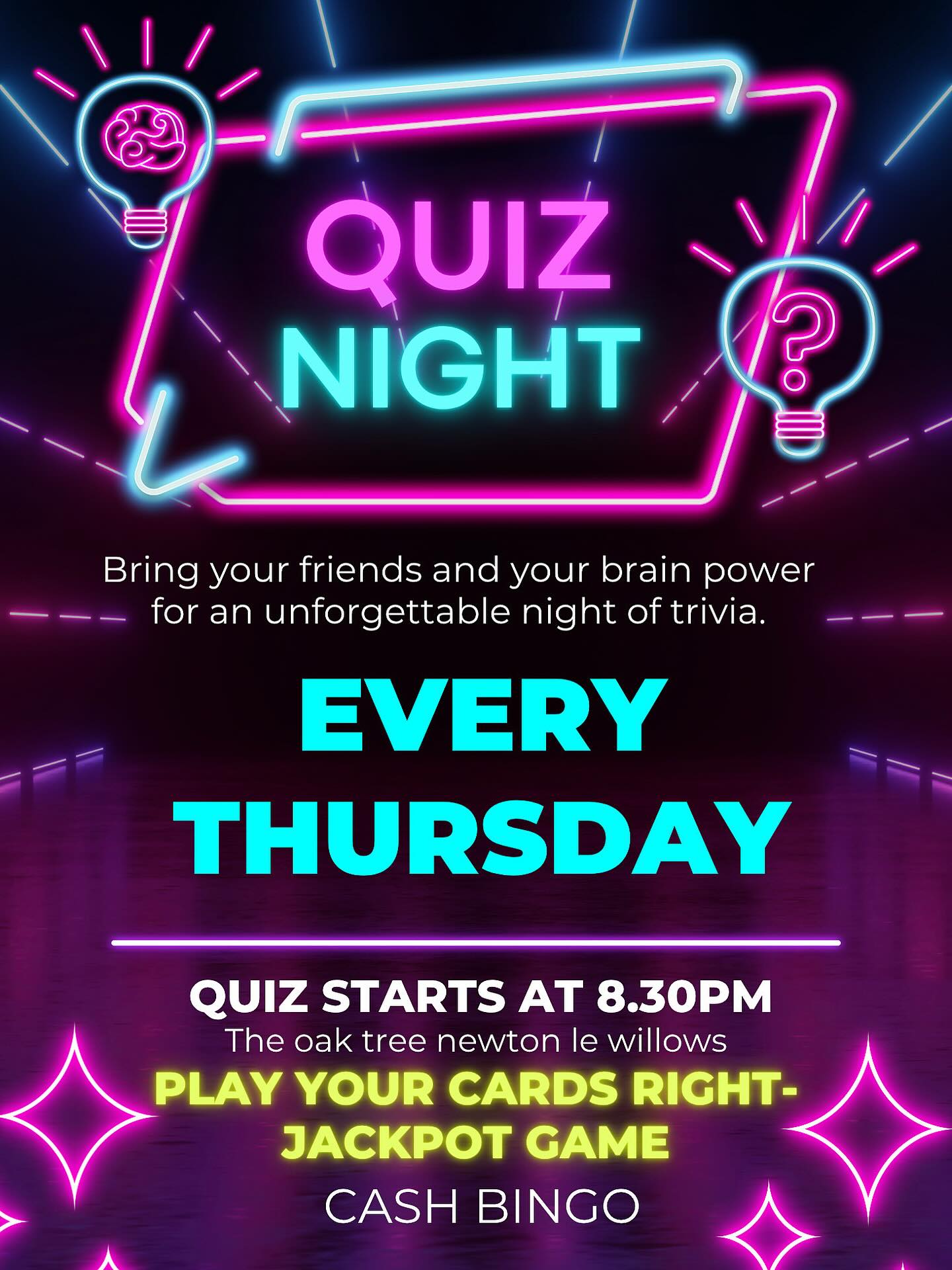The Oak - 🧠 QUIZ NIGHT – Every Thursday at The Oak Tree! 🧠 Think you’ve ...