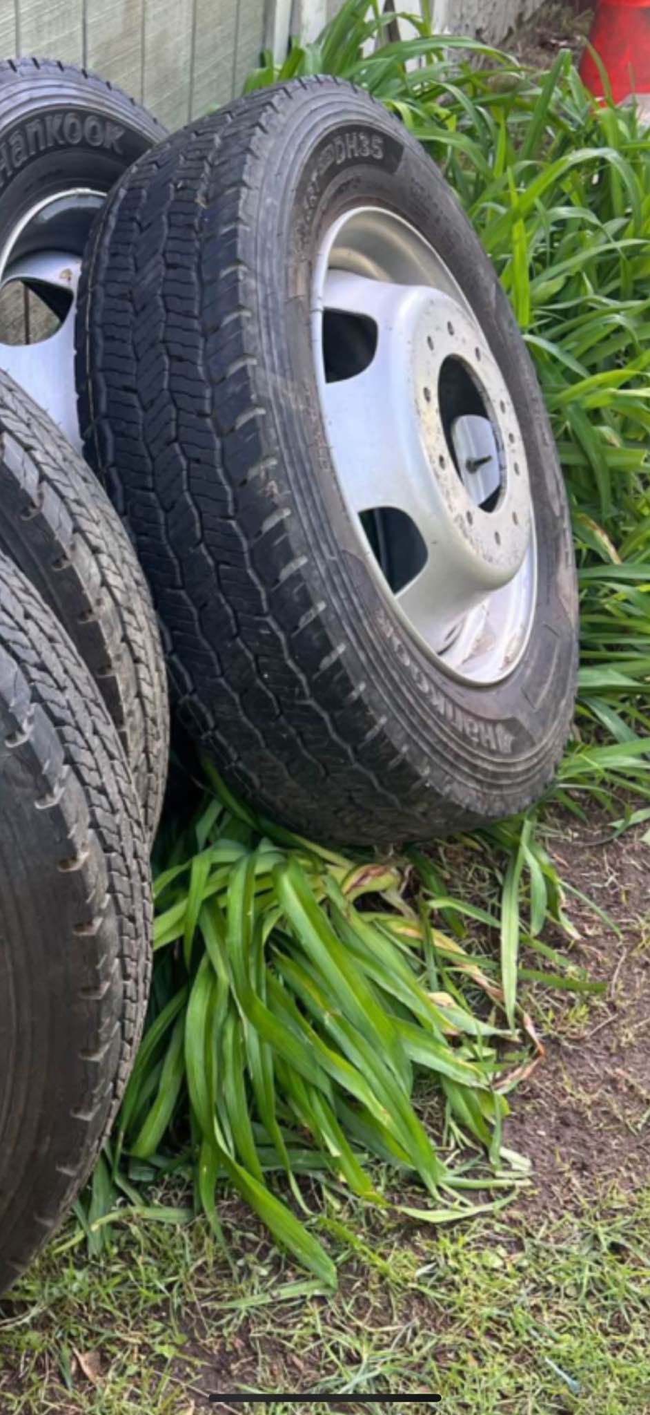 Four 10 lug steel rims and tires - Car Wheels, Tires & Parts - Boston ...
