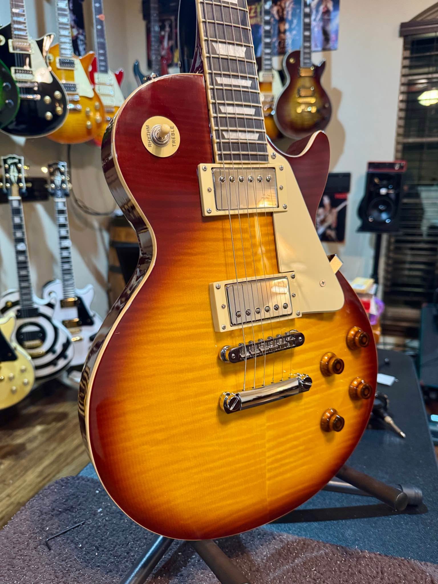 Chibson Standard LP Style Honeyburst Electric Guitar Small Pin Bridge ...