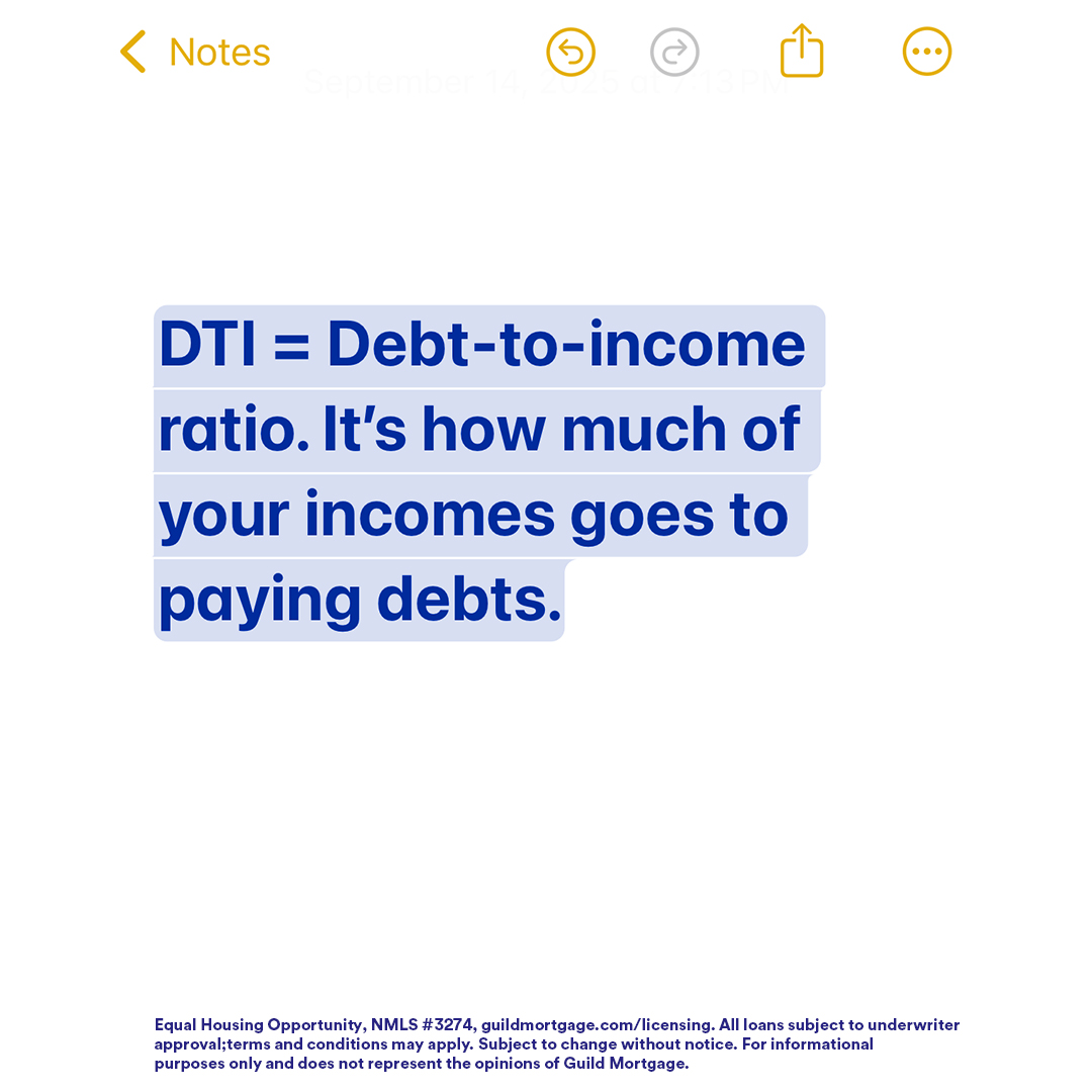Jesse - Here's the download on DTI, and what it means for you during ...