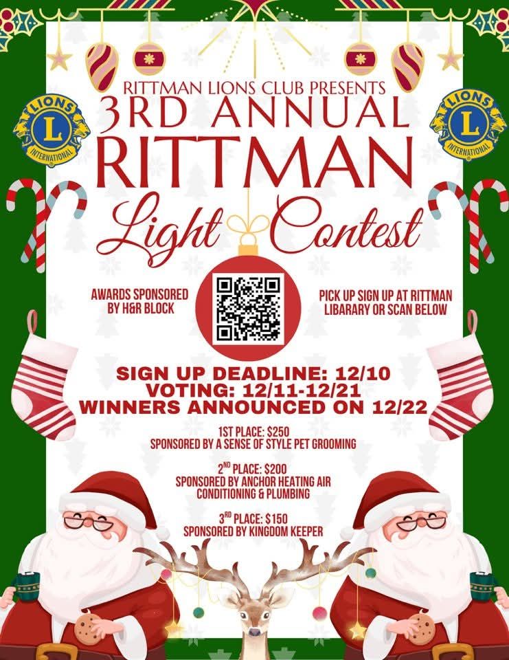 3rd Annual a Rittman Light Contest