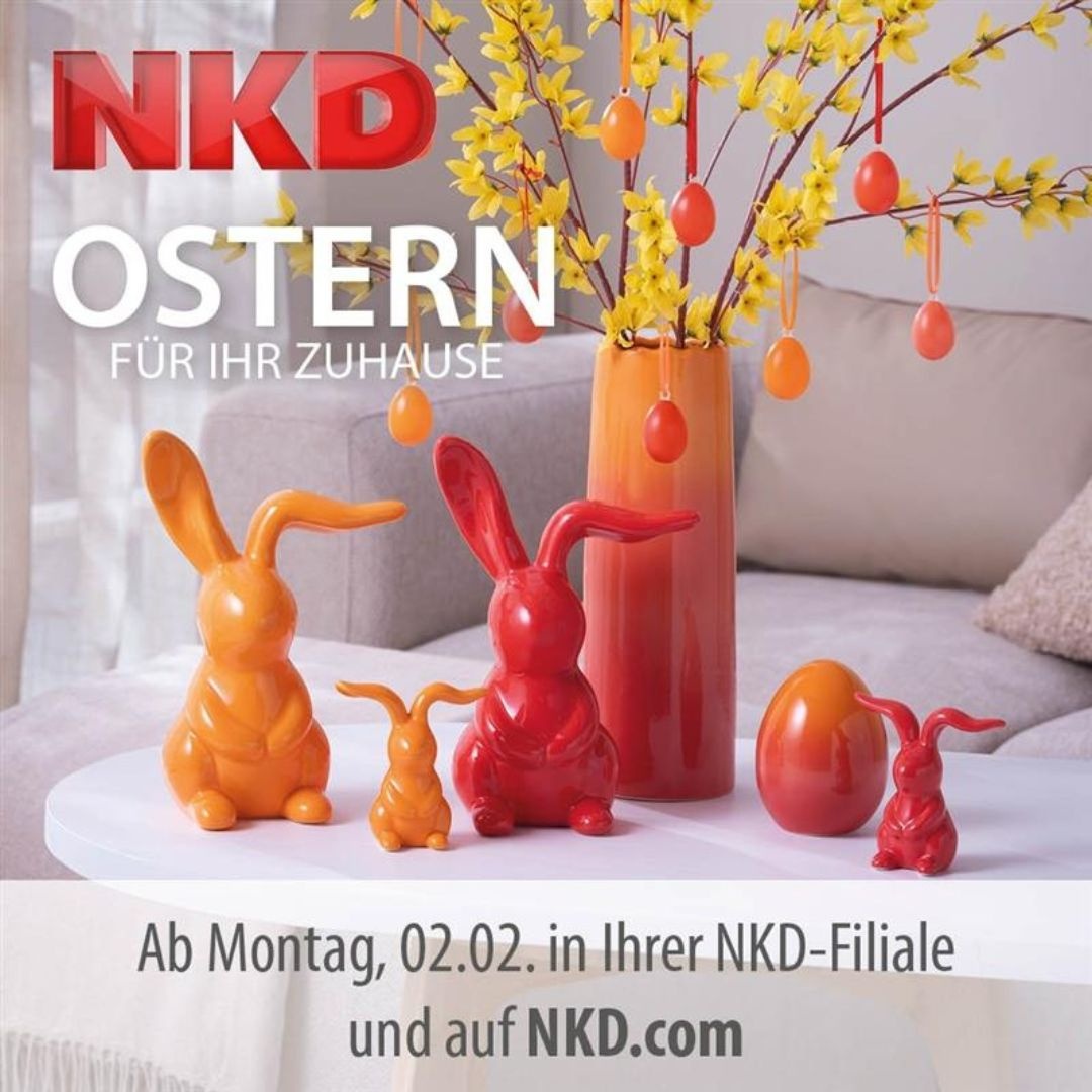 Frühling zum Mitnehmen 🐰 Die neue Osterdeko ist jetzt bei NKD da. Von zarten Farben bis liebevollen Details findet ihr alles für euer Zuhause. Reinschauen lohnt sich 🐣🌸