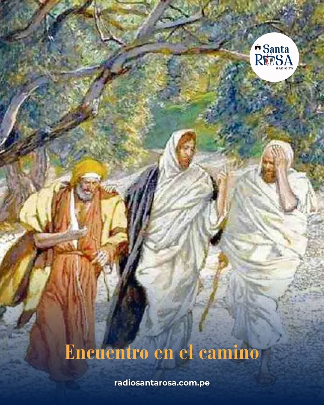 Santa - Dos discípulos caminan hacia Emaús con el corazón lleno de ...