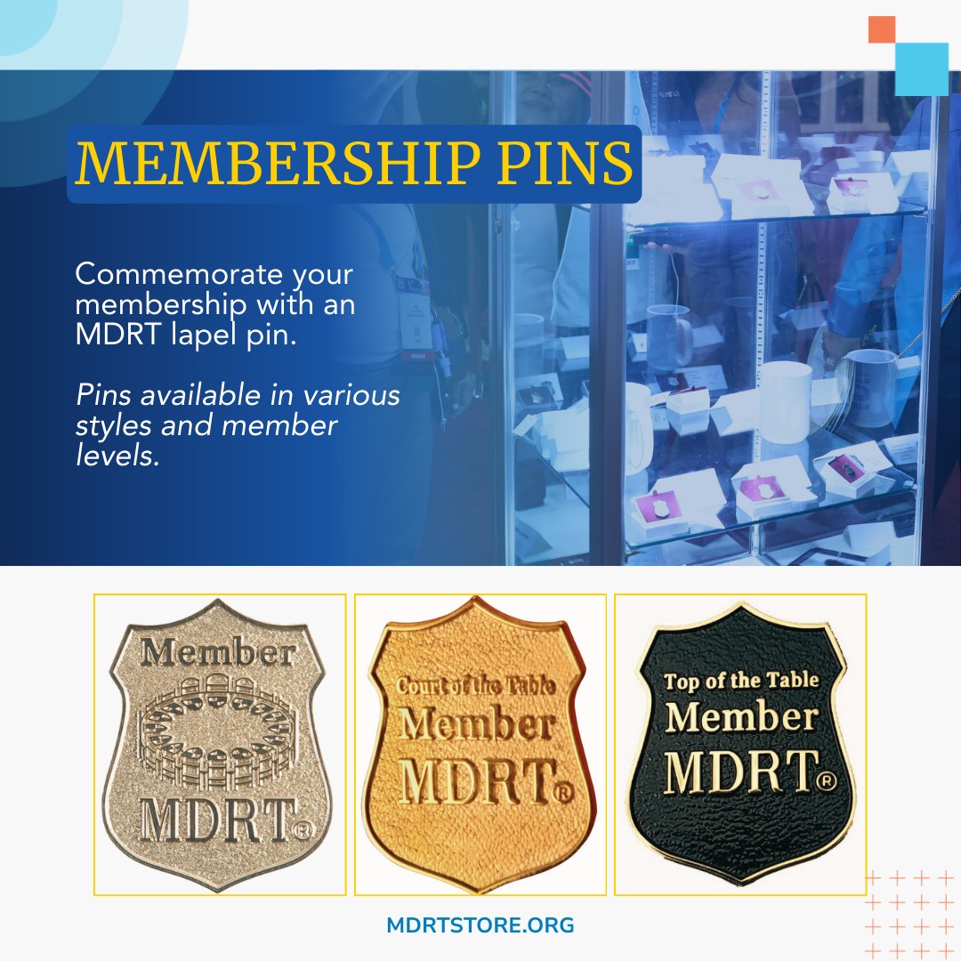 Current MDRT members have access to exclusive items in the MDRT