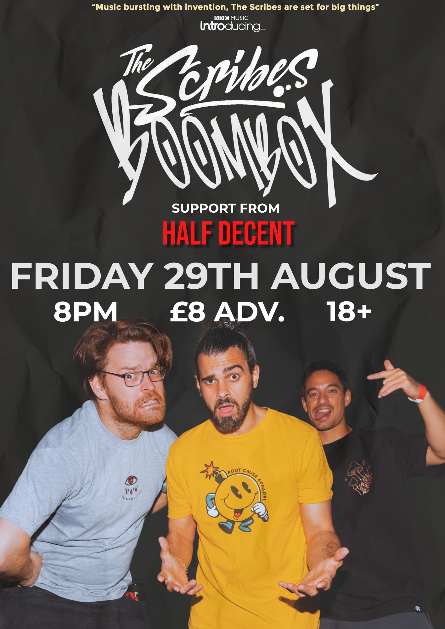 Bear - TONIGHT! The Scribes Boombox will be hitting The Bear Cave stage ...