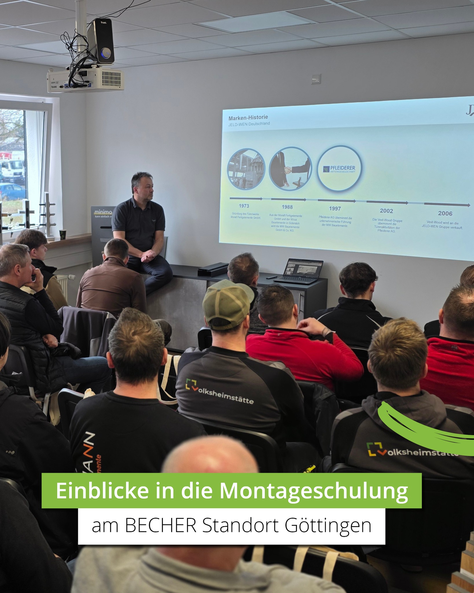Einblicke in die Montageschulung am BECHER Standort Göttingen 🚪🛠️ Gemeinsam mit JELD-WEN und BOS BEST OF STEEL haben wir unseren Handwerkskunden gezeigt, worauf es bei der Montage von Funktionstüren
