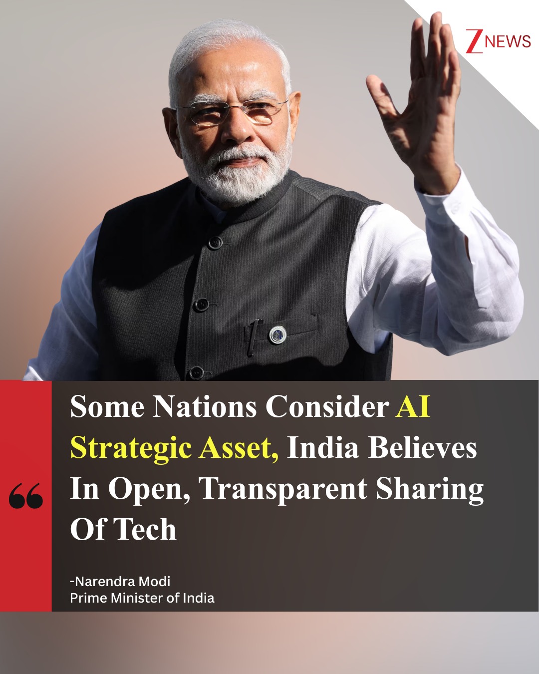 Zee - Prime Minister Narendra Modi inaugurated the India AI Impact ...