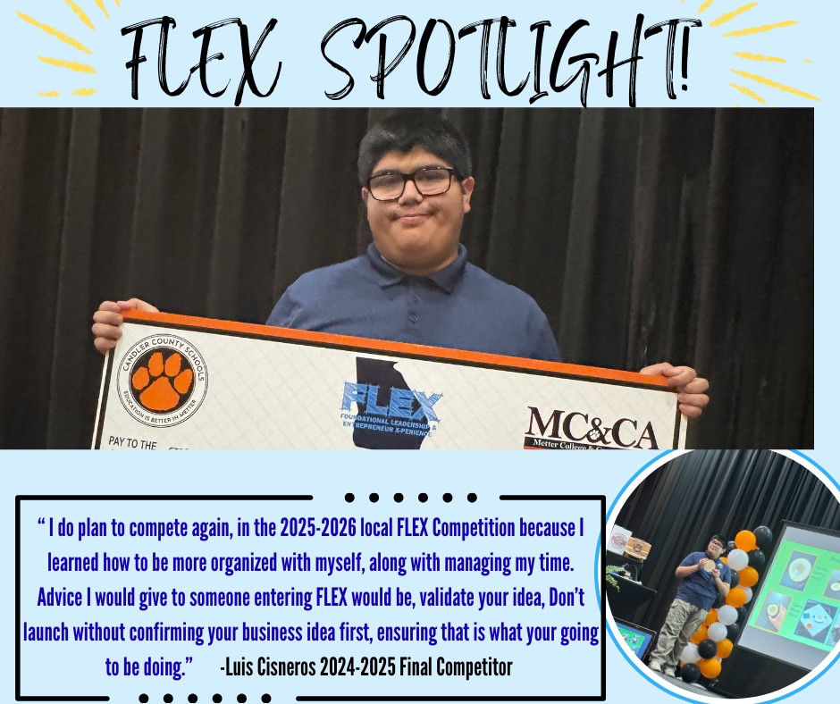 🌟 FLEX Spotlight 🌟 Luis Cisneros was... - Metter High School | Facebook