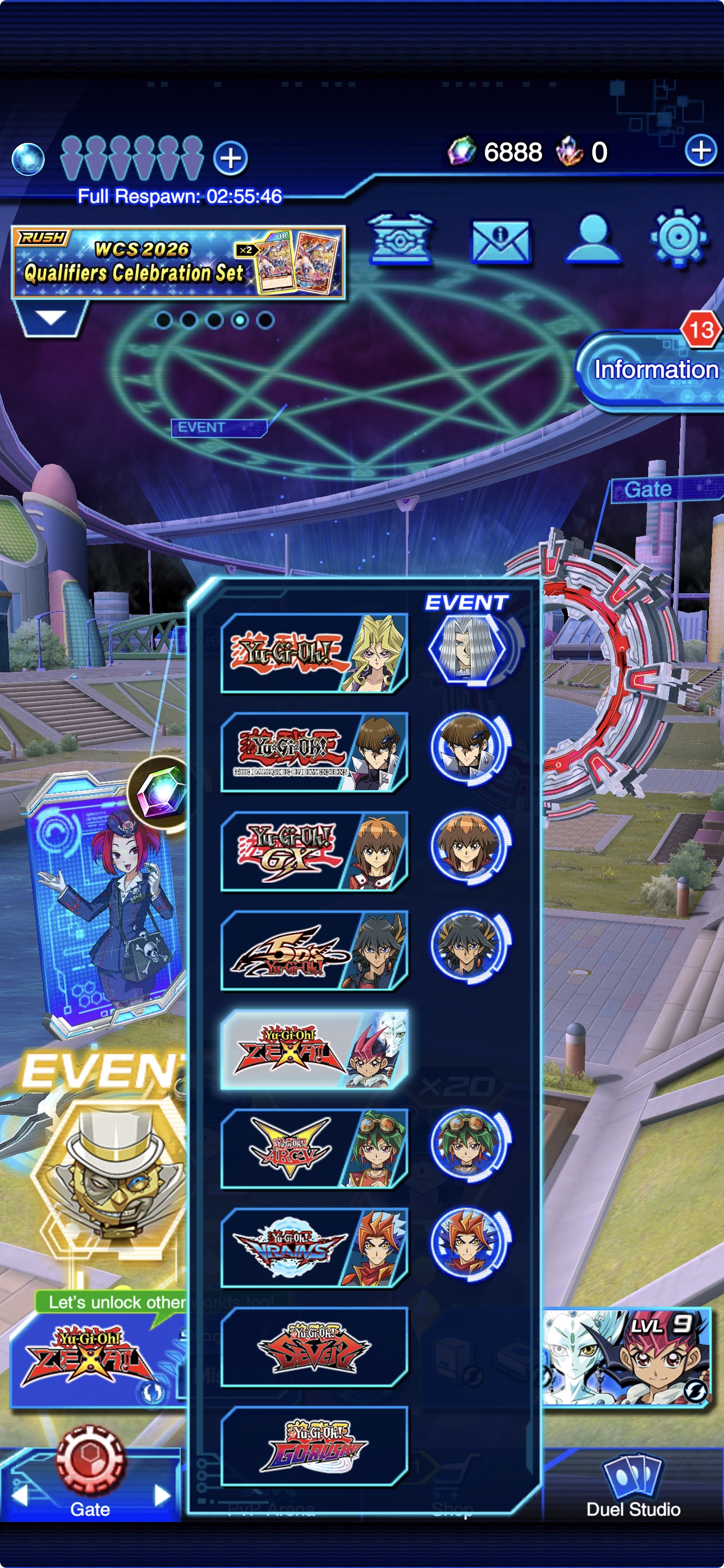 What is black key gate around Yu-Gi-Oh zexal?