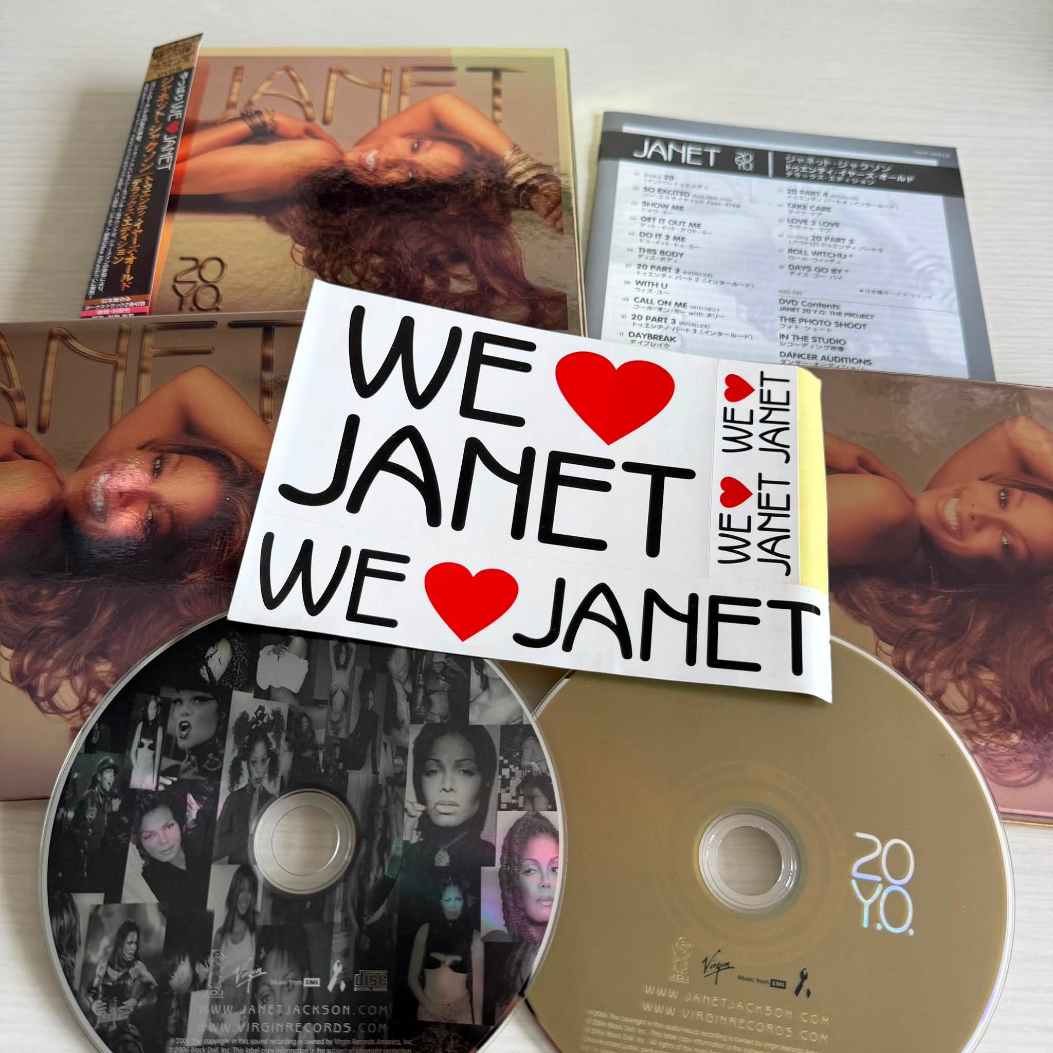Janet Jackson - 20 Y.O. deluxe edition CD/DVD album, Japan version