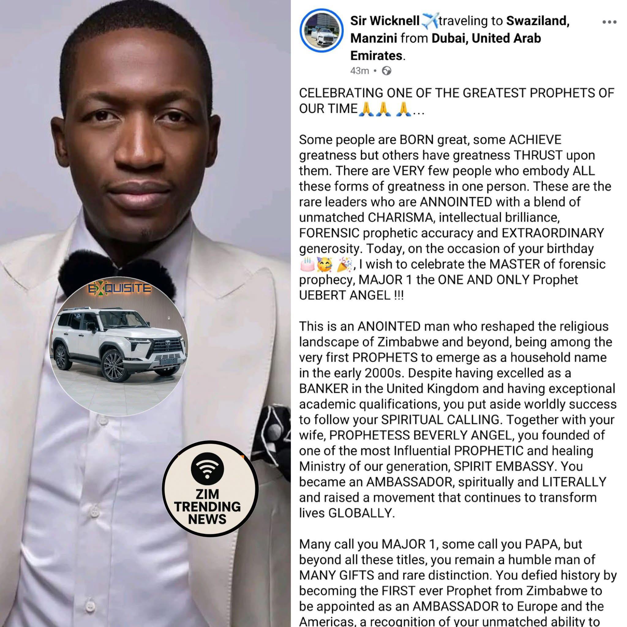 African - Prophet Uebert Angel, a UK-based businessman and multi ...