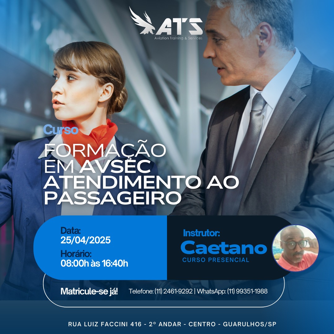 ATS AVSEC - Aviation Training & Services - Veja também em nosso site a ...