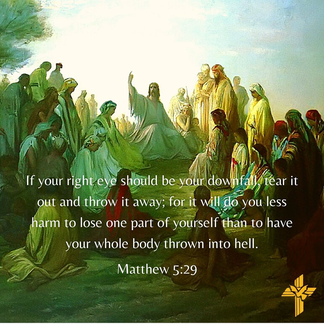 Matt 5:27-30 The Lord has said few... - Teens for Kingdom | Facebook