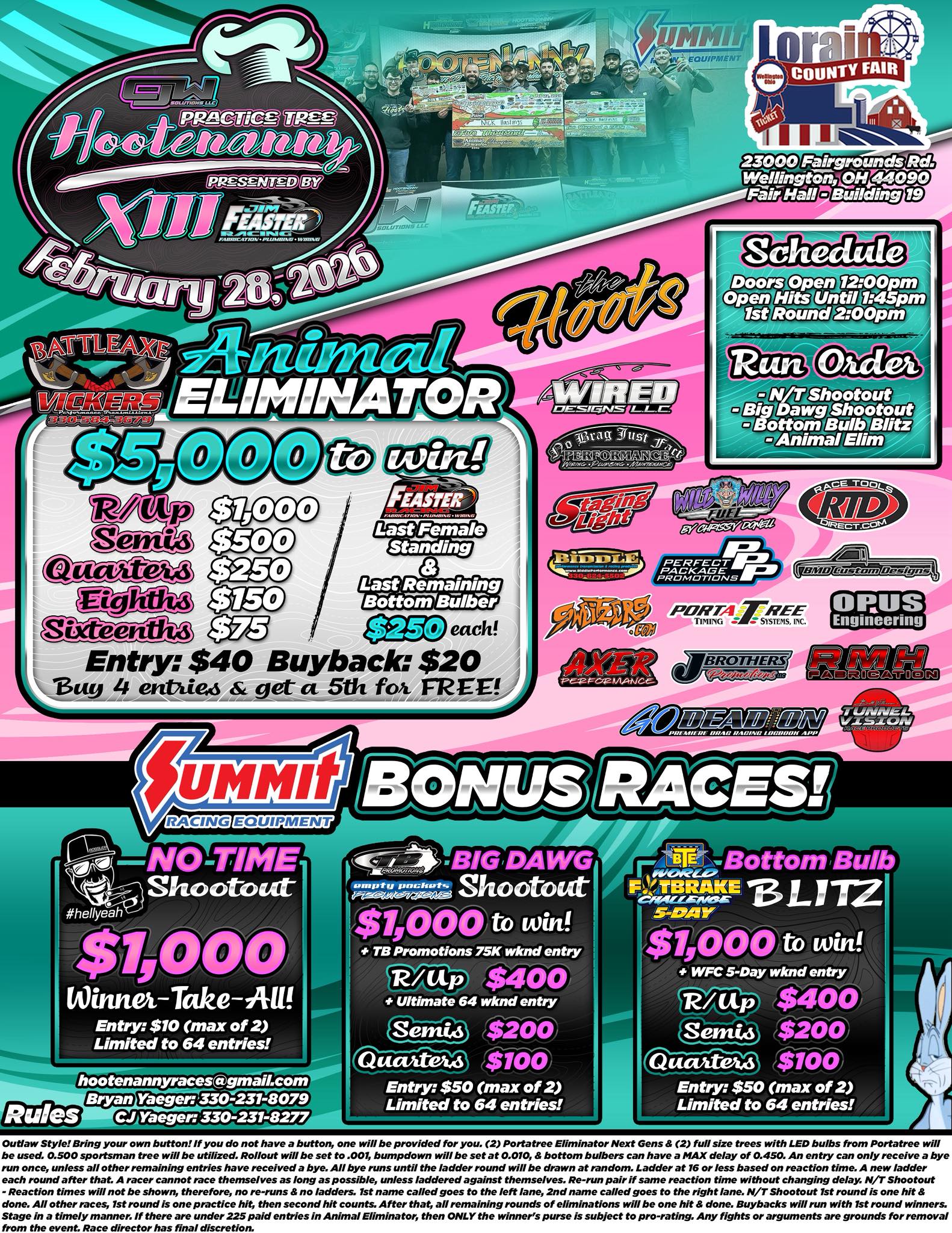 🚨PRACTICE TREE HOOT 13 FLYER🚨 Here... - Hootenanny Races LLC | Facebook