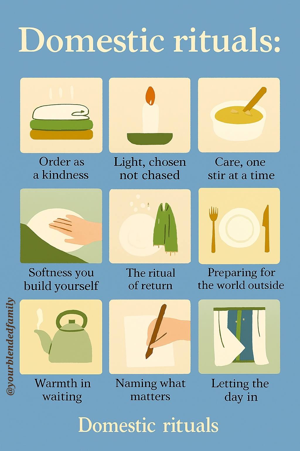 Bryony - This Domestic Rituals panel is a quiet hymn to the everyday ...