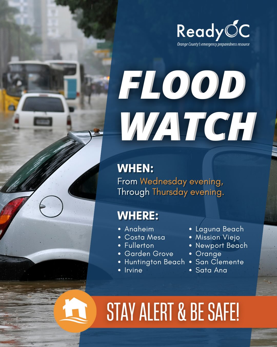 ReadyOC - 🌧️ Flood Watch in Effect for Orange County A... | Facebook