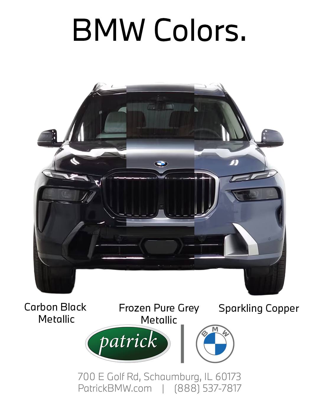 Bold. Refined. Unmistakably BMW. From Carbon Black Metallic to