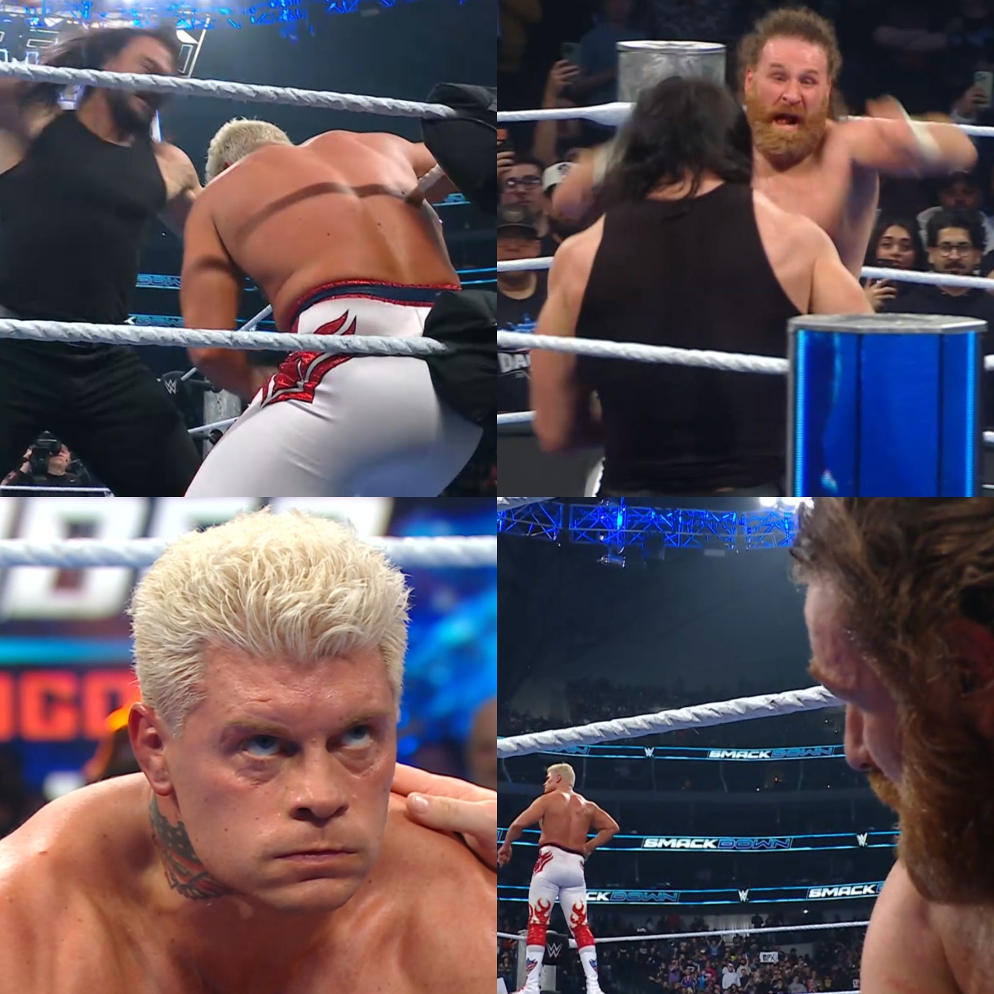 WrestlingMania - Sami Zayn tried to save Cody Rhodes from Drew McIntyre ...