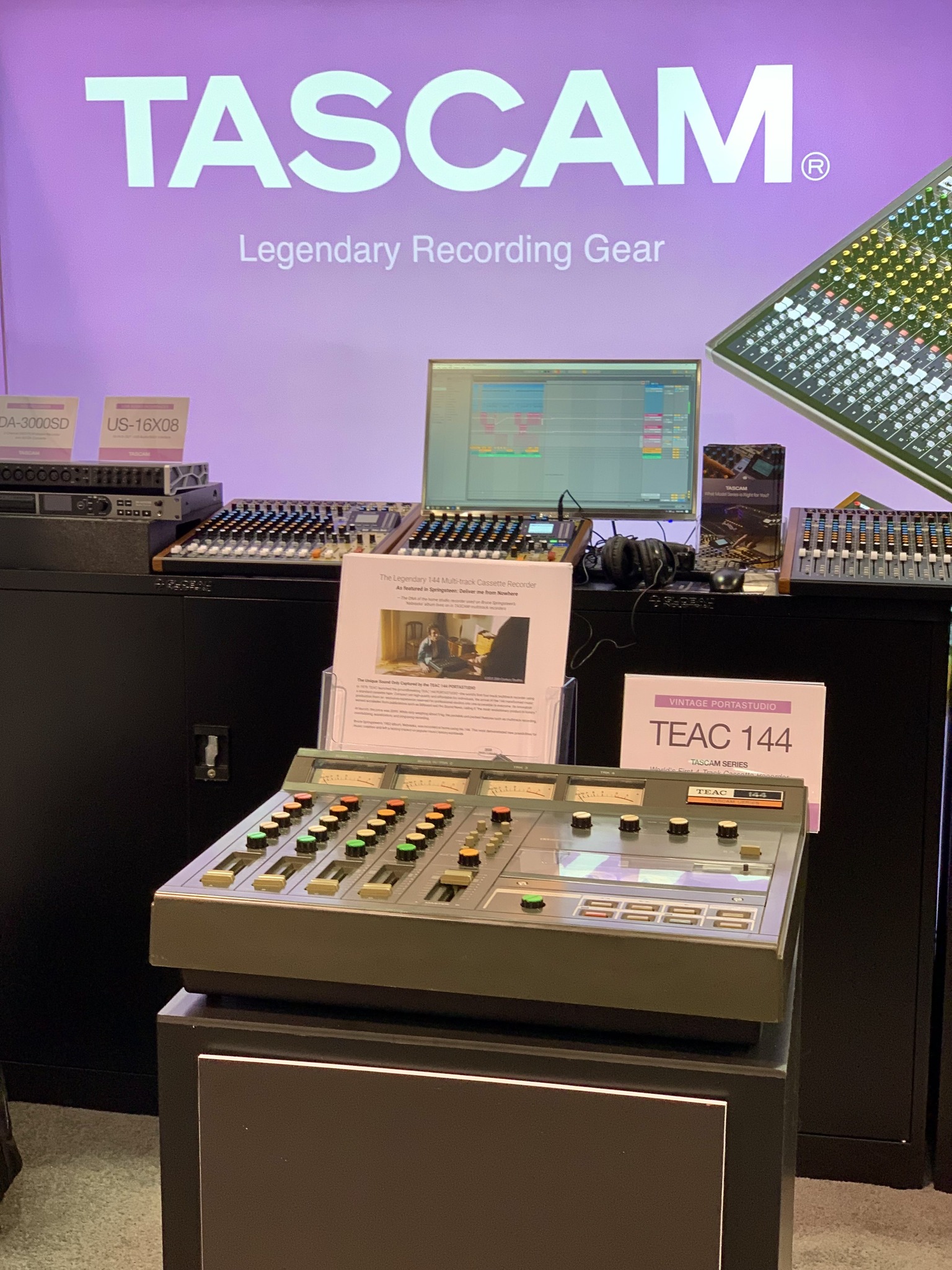 TASCAM - See a vintage 144 Multi-track cassette recorder like the one ...