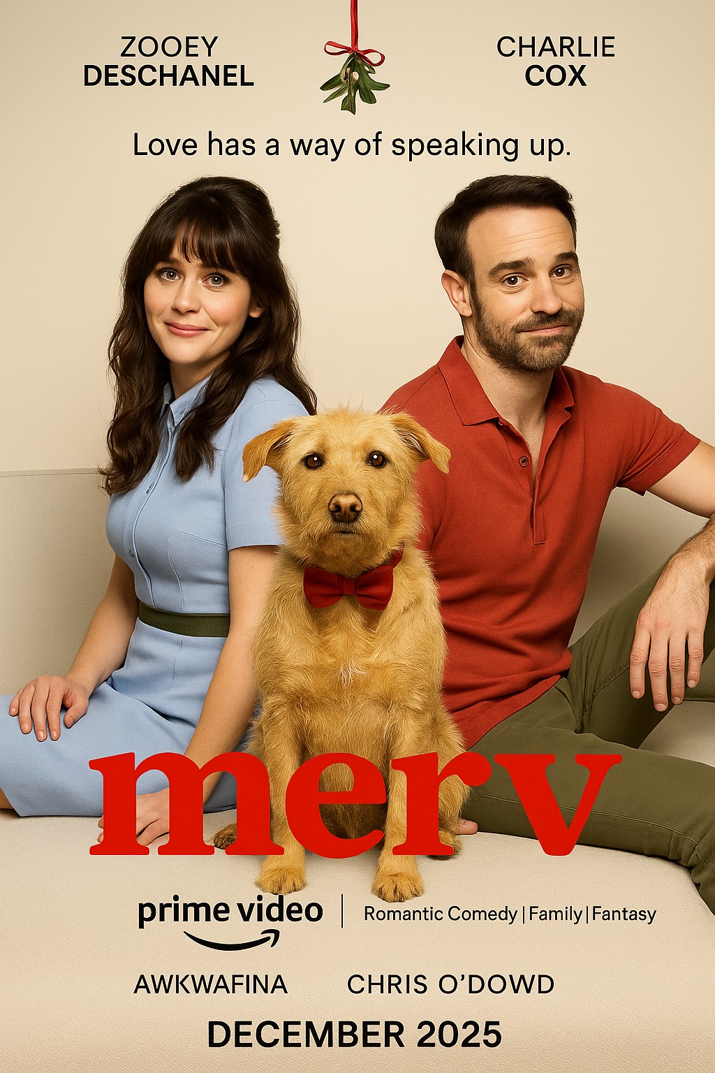 El - 🎬 MERV (2025) Starring: Zooey Deschanel, Charlie Cox, Awkwafina ...