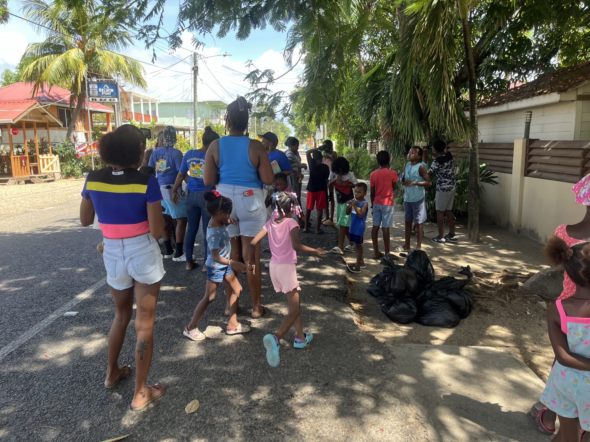 Everyone came together this morning at the Hopkins clean up event ...