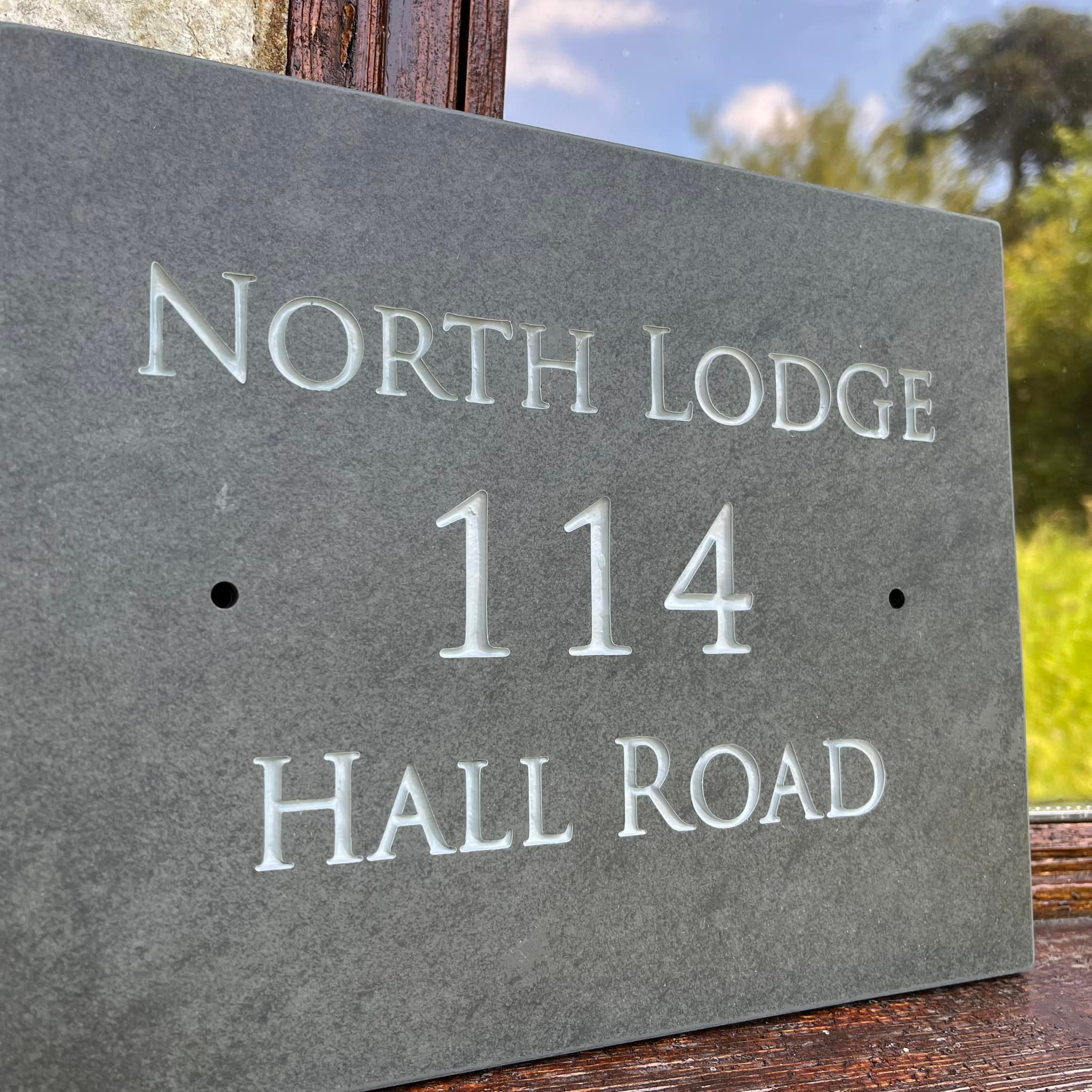 Riven Stone and Slate Signs
