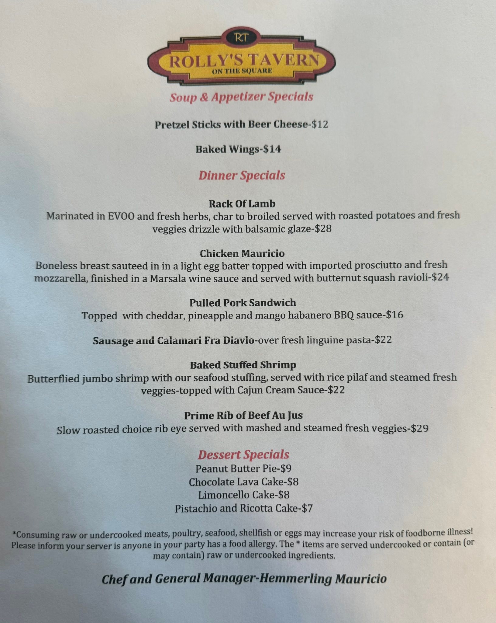 Rollys Tavern Restaurants... - Rollys Tavern Restaurants
