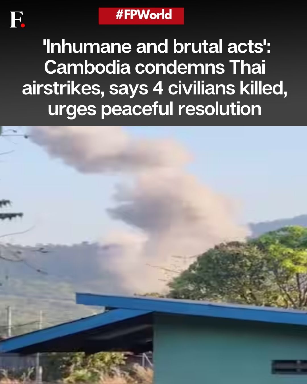 Firstpost - #FirstpostNews: Amid rising tensions, Cambodia on Monday ...