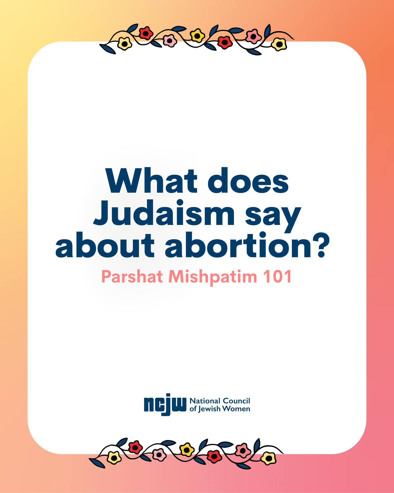 National - Ever wondered what Judaism says about abortion, as you ...