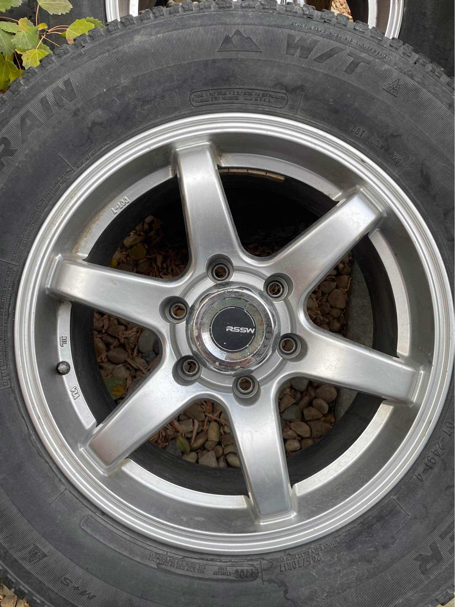 RSSW wheels and tires - Car Wheels, Tires & Parts - Red Deer, Alberta ...