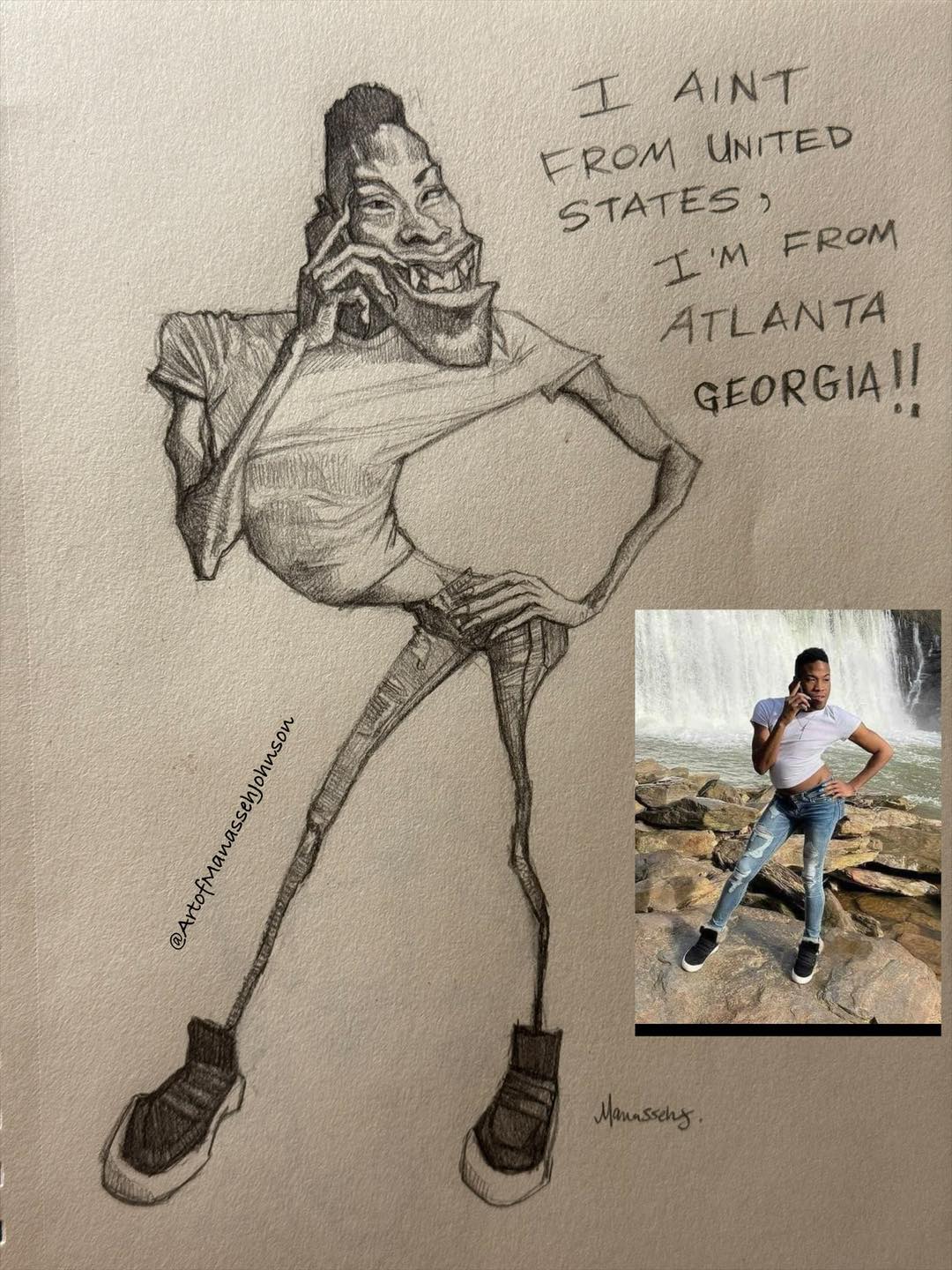 Somebody take Shamar’s phone ..... - Art Of Manasseh Johnson | Facebook