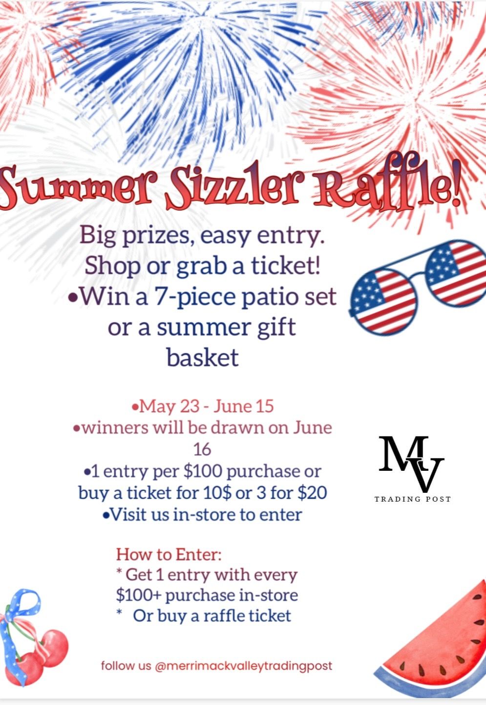 Summer Sizzling Raffle Kickoff