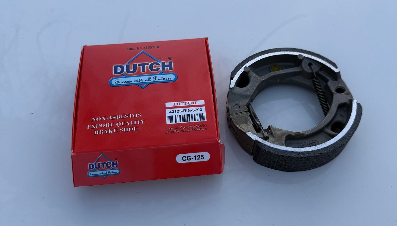 Export Quality NON Asbestos Motorcycle Brake Shoe!