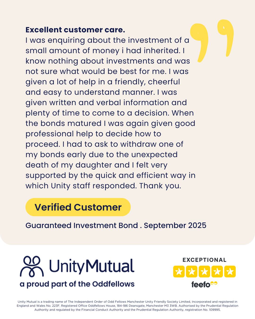 Unity Mutual - 💬 Customer Review Spotlight 💬 We’re proud... | Facebook