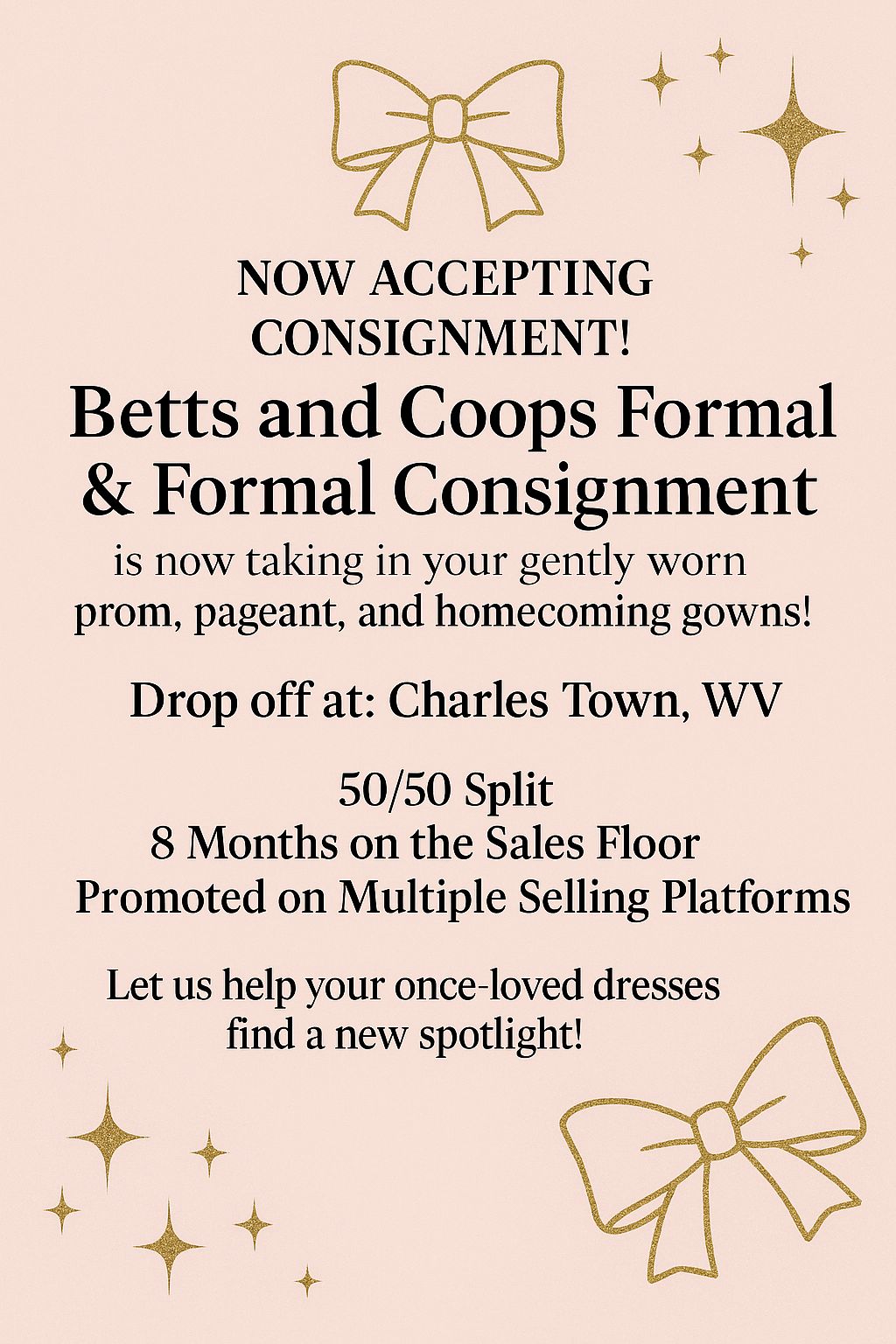 Betts - 🎀Now Accepting Consignment! 🎀 Betts and Coops Formal & Formal ...