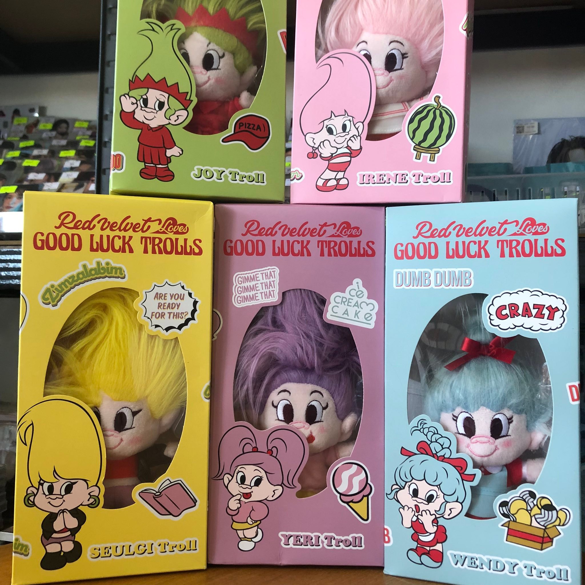 RED VELVET x LOVES GOOD LUCK TROLLS OFFICIAL CHARACTER DOLL