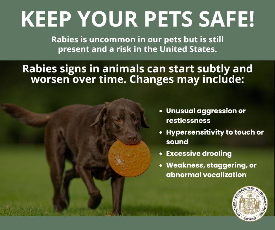 Rabies is rare, but it is still present in the U.S. Wisconsin law ...