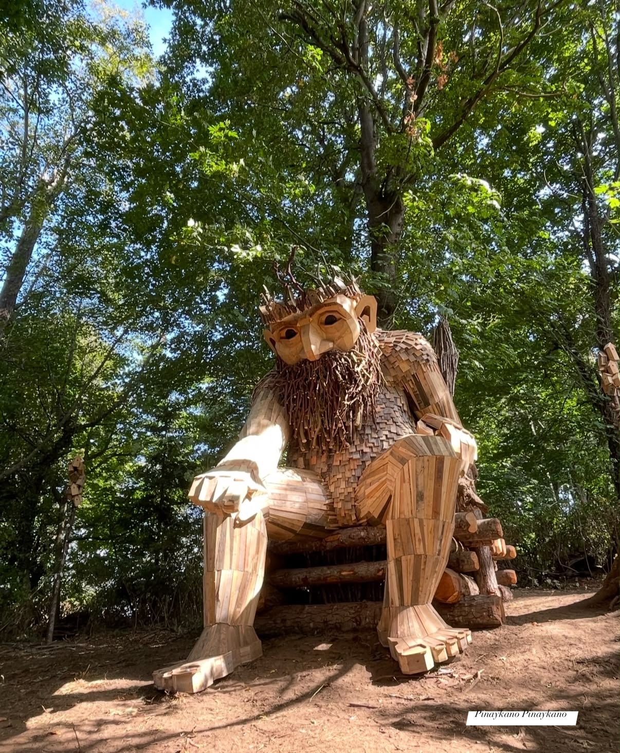 Oscar, the 20-foot-tall bird king sculpture at Point Robinson Park