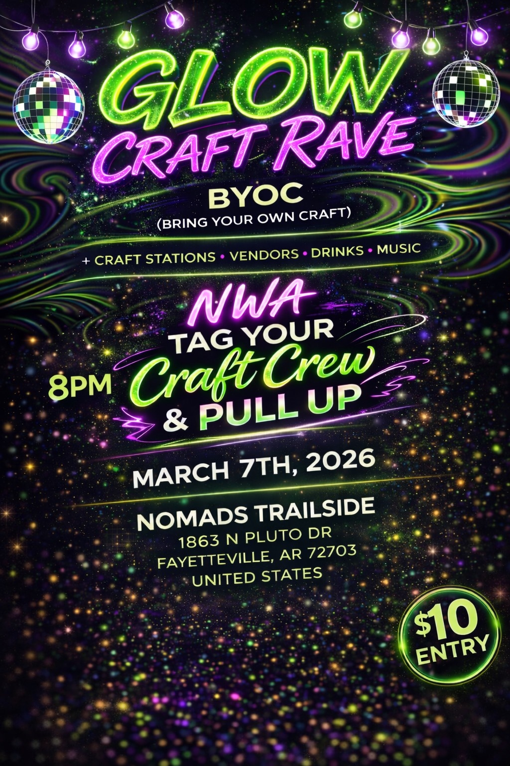 Glow Craft Rave 🎨