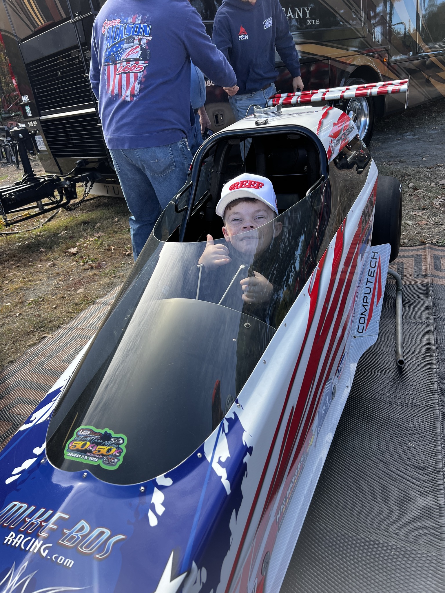Jacob - Fun time having Carter Jackson show me around his dragster ...