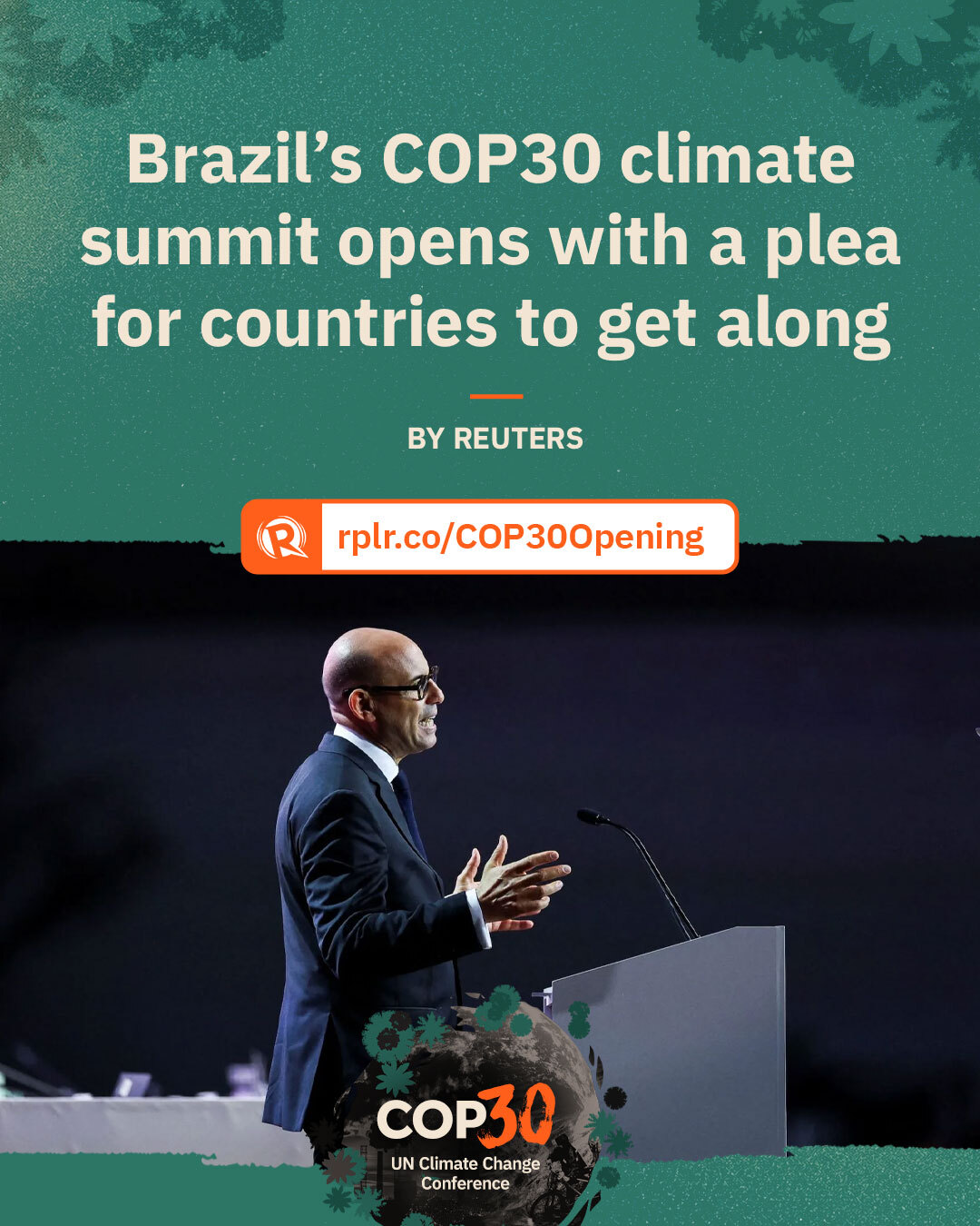 Rappler - The COP30 climate summit opened on Monday,... | Facebook