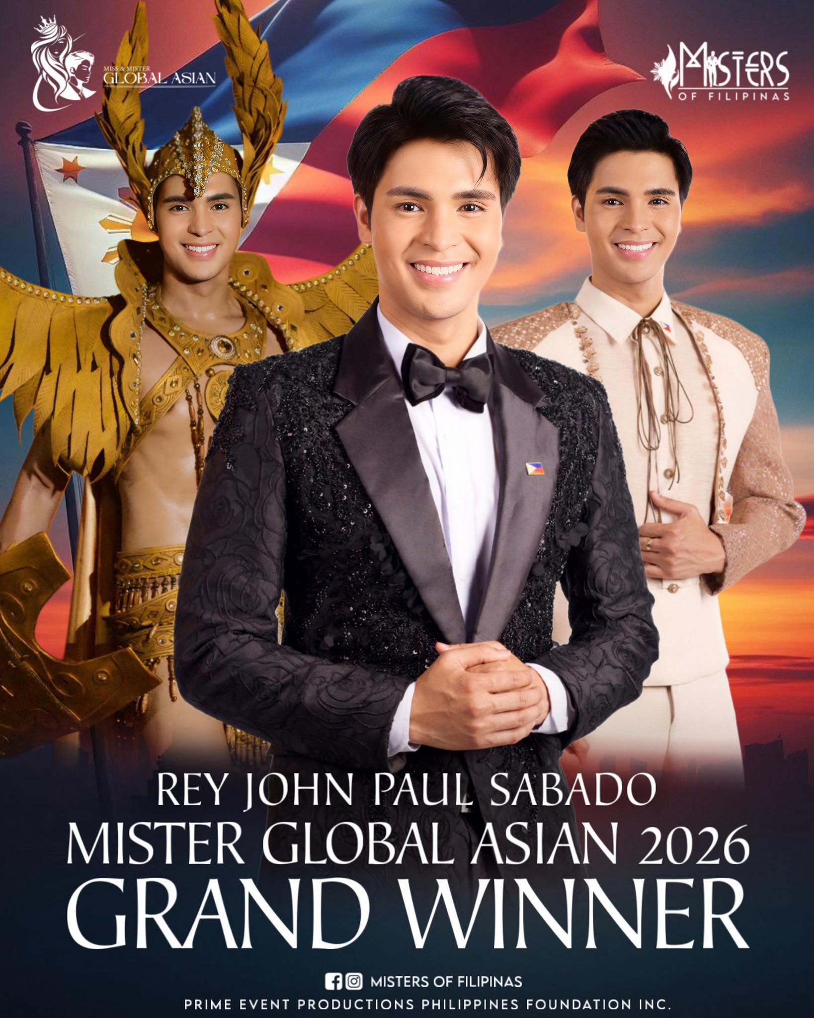 Misters - THE CROWN IS HOME, PHILIPPINES! 🇵🇭👑 MISTER GLOBAL ASIAN 2026 ...
