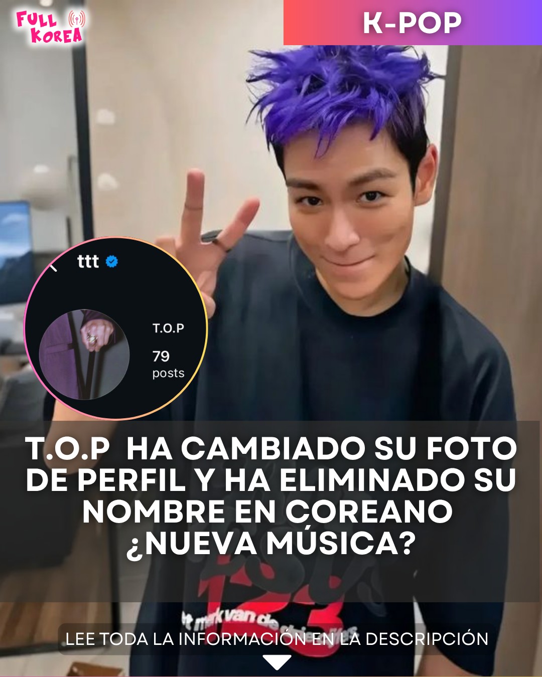 FULL - El rapero y actor T.O.P (Choi Seung-hyun), exintegrante de ...