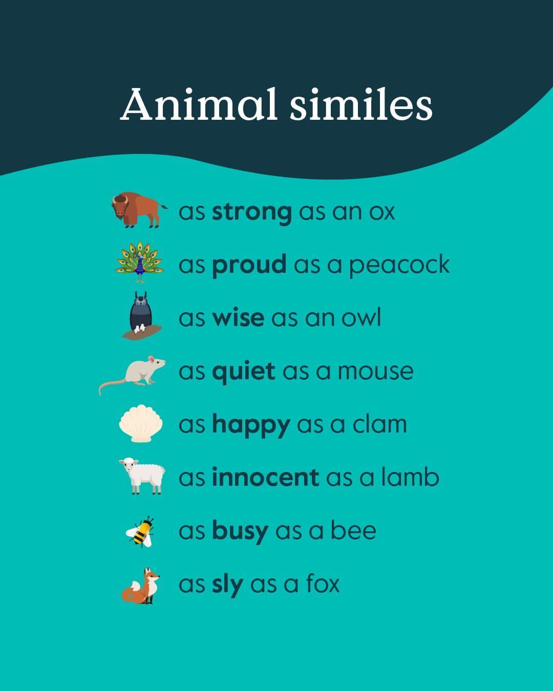 Learning - Are you as busy as a bee 🐝 or as proud as a peacock? 🦚 ...