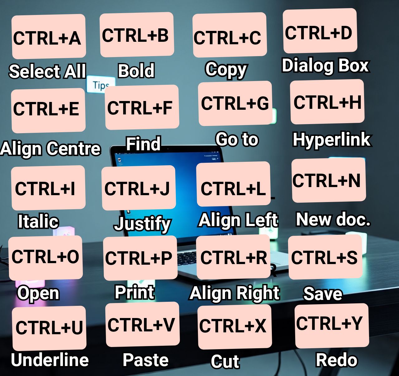 Basic Shortcut keys. The... - Bem T Celestial Computers | Facebook