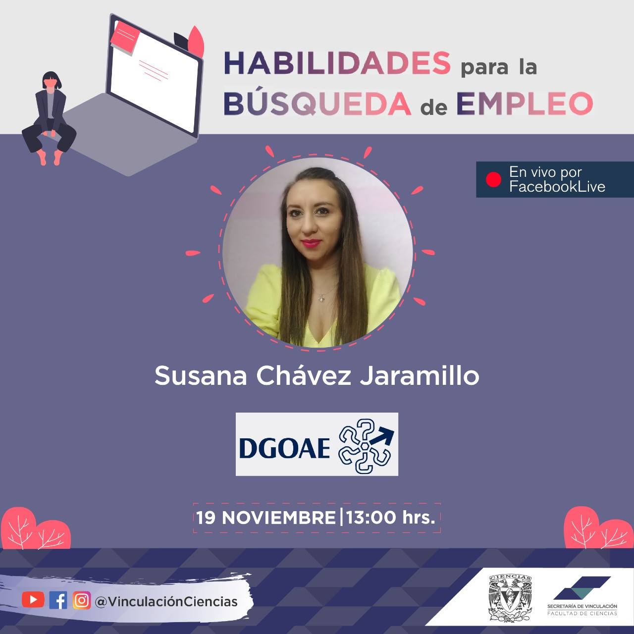 Vinculación de la Facultad de Ciencias te invita al Webinar ...