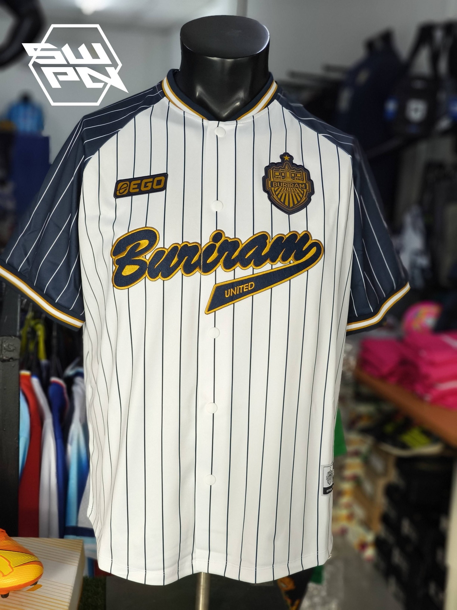 ⚡Buriram United Jersey 🔵Home 2025 : 5 THEERATHON ⭐อาร์มทอง