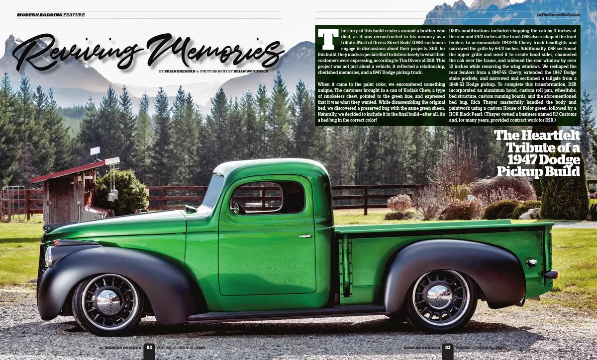 Divers Street Rods' 1947 Dodge Pickup featured in Modern Rodding
