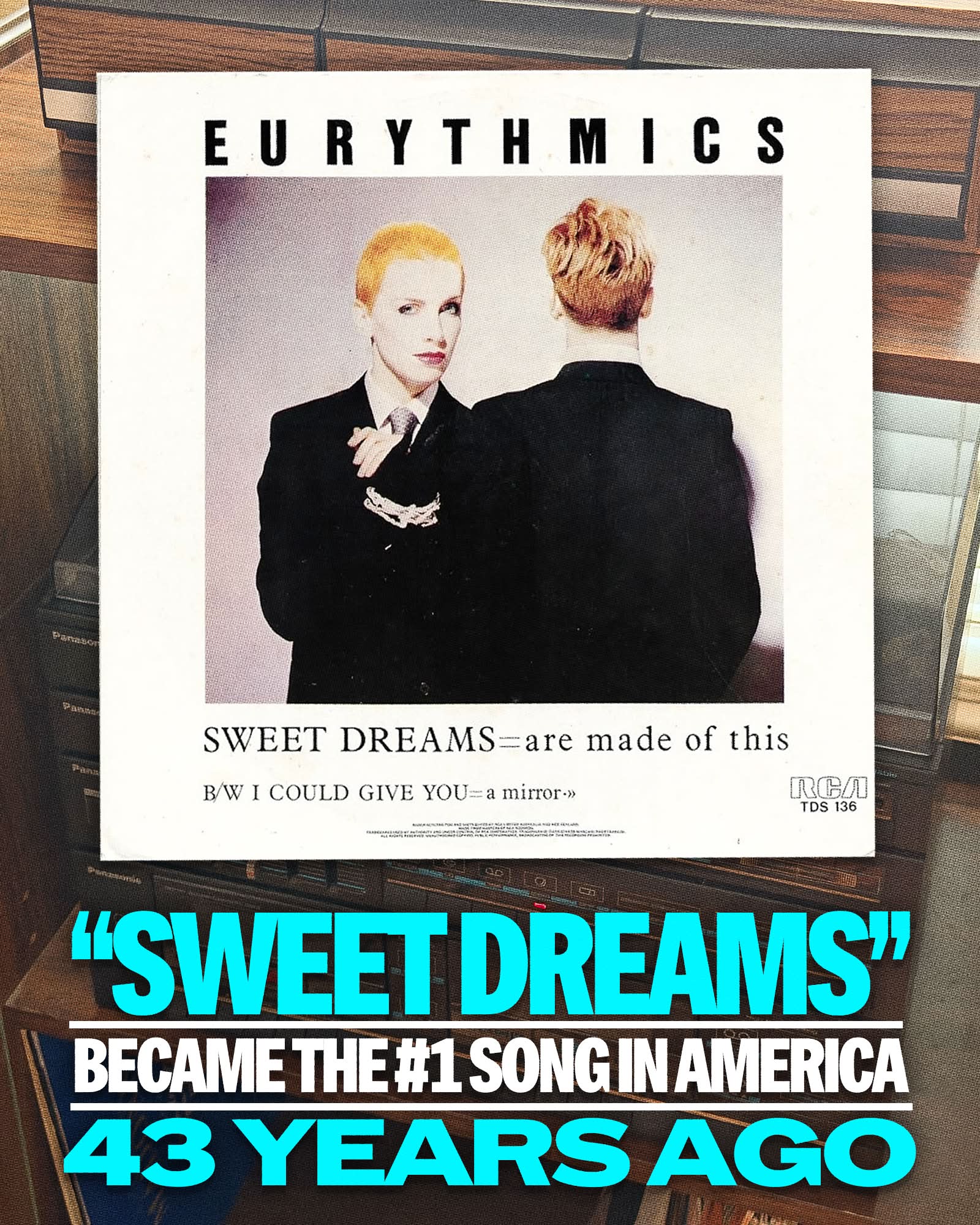 Sweet Dreams (Are Made of This)” by Eurythmics became the No. 1